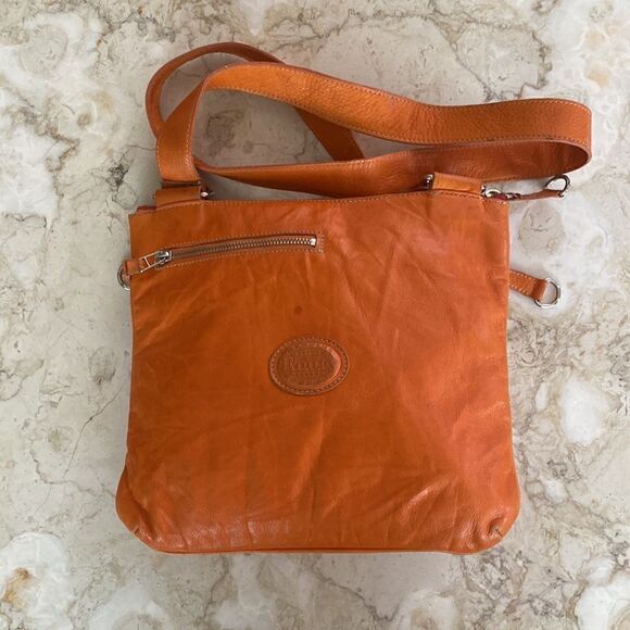 Roots Leather Side Saddle Cross Body Bag - Picture 6 of 13